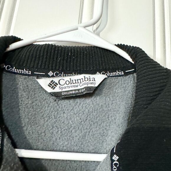 COLUMBIA Jacket Men's M Omni-Heat Reflected Gray Mock Neck Full Zip Long Sleeve - Picture 2 of 6